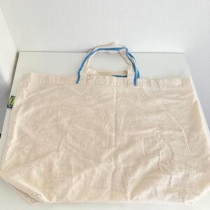 IKEA Spikrak Large Tote Reusable Cotton Grocery Bag 13 Gallon Double Strap